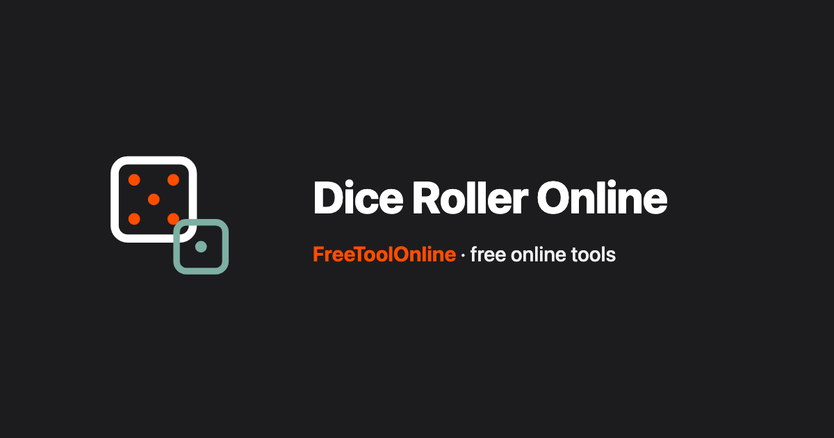 Dice Roller Online - Roll Virtual Dice Free - Free Tool Online